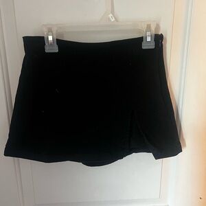 Black mini skirt